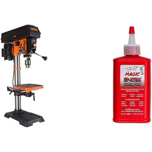  [아마존베스트]WEN 4214 12-Inch Variable Speed Drill Press,Orange & Forney 20857 Tap Magic Industrial Pro Cutting Fluid, 4 oz