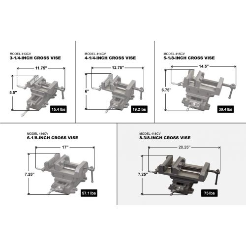  WEN 416CV 6-18-Inch Compound Cross Slide Industrial Strength Benchtop Vise