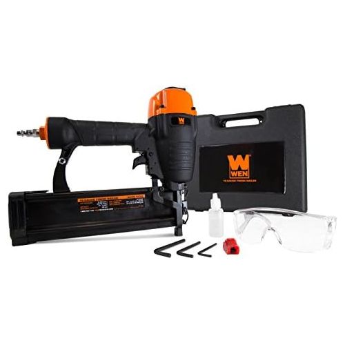  WEN 61764 16 Gauge Pneumatic Straight Finish Nailer with Carrying Case