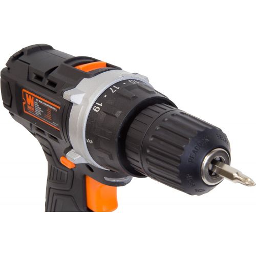  WEN 49120 20V MAX Lithium-Ion Cordless DrillDriver with Battery, Bits and Carrying Bag
