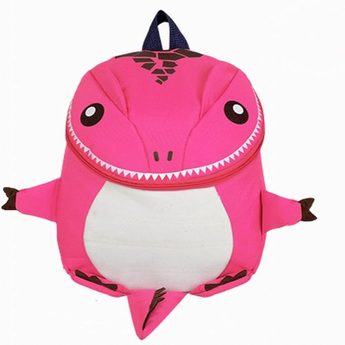  WEN FEIYU Little Kids Backpack 3D small dinosaur School school bag (Rose red)