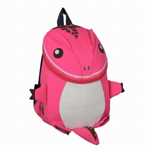  WEN FEIYU Little Kids Backpack 3D small dinosaur School school bag (Rose red)