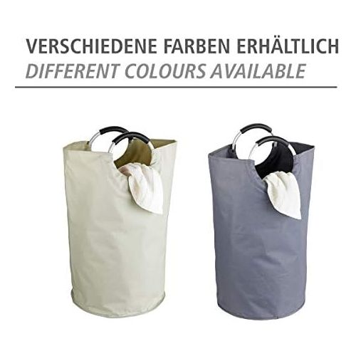  Wenko Waschesammler Jumbo - Waschekorb, Multifunktionstasche Fassungsvermoegen: 69 l, Ø 38 x 72 cm, anthrazit