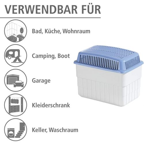  Wenko WENKO Feuchtigkeitskiller 1 kg, Raumentfeuchter, 24 x 16 x 15 cm, weiss