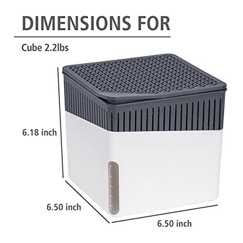  Wenko WENKO Raumentfeuchter Cube Nachfueller 1000 g - Luftentfeuchter, Nachfuellpack, 12 x 12 x 5 cm, weiss