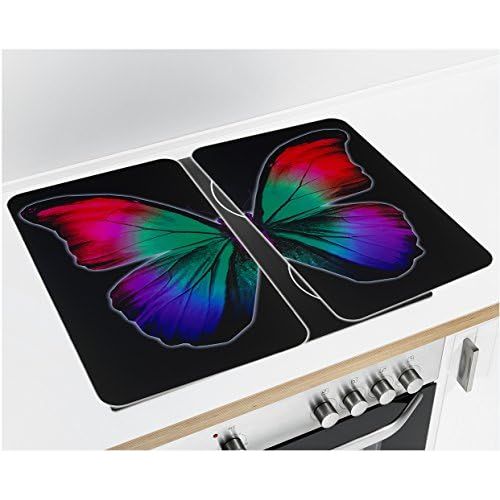  [아마존베스트]Wenko Hob Cover Butterfly (Set of 2, Suitable for all Hob types