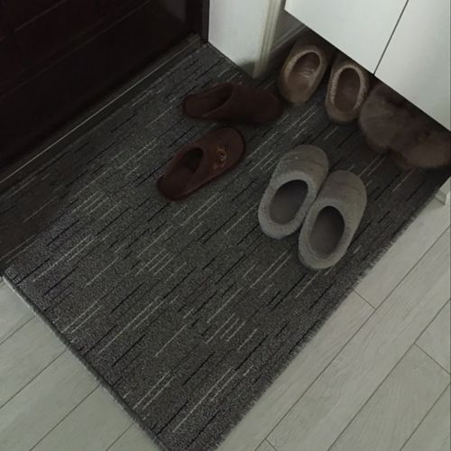  WENZHE-Carpet WENZHE Kitchen Mat Carpet Rugs Doormats Latex End Non-slip Water Absorption Oil-proof Machine Washable, Thickness 7mm, 8 Specifications Floor Mats Set (Color : Gray, Size : 50120cm