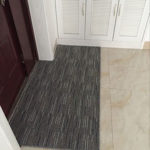  WENZHE-Carpet WENZHE Kitchen Mat Carpet Rugs Doormats Latex End Non-slip Water Absorption Oil-proof Machine Washable, Thickness 7mm, 8 Specifications Floor Mats Set (Color : Gray, Size : 50120cm