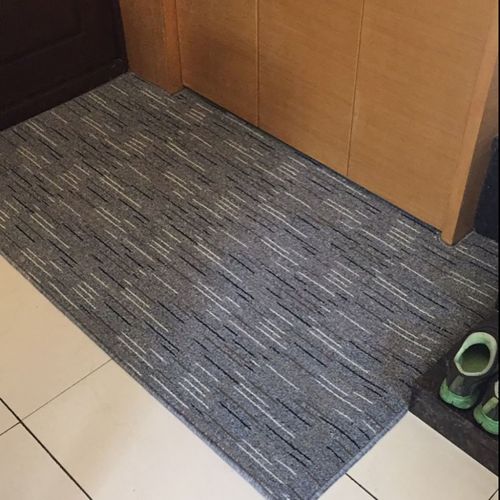  WENZHE-Carpet WENZHE Kitchen Mat Carpet Rugs Doormats Latex End Non-slip Water Absorption Oil-proof Machine Washable, Thickness 7mm, 8 Specifications Floor Mats Set (Color : Gray, Size : 50120cm