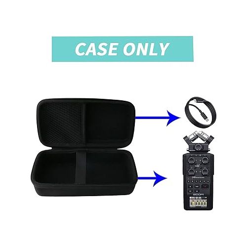  WERJIA Hard Carrying Case Compatible with Zoom H6 Portable Recorder