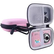 WERJIA Kids Camera Case for AbergBest 21 Mega Pixels 2.7 LCD Rechargeable HD/Lecran/Sevenat/Kodak Pixpro Digital Camera and More Brands Kids Camera (Pink)