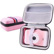WERJIA Hard Carrying & Protective Case for WOWGO/Coolwill Kids Digital Camera for Many Brands Kids Camera Case (Pink)