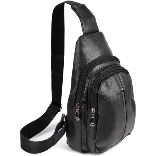  Westend Crossbody Leather Sling Bag Backpack with Adjustable Strap