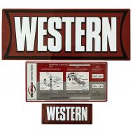 WESTERN Western Snow Plow Factory Original Ultra Mount Decal Sticker - Western 28548