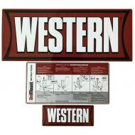 WESTERN Western Snow Plow Factory Original Uni-Mount Decal, Label, Sticker Kit
