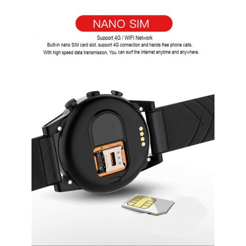  WETERS Fitness Tracker Activity Watch Heart Rate Monitor Waterproof 4G Card 3+32G Camera GPS Sports Bracelet