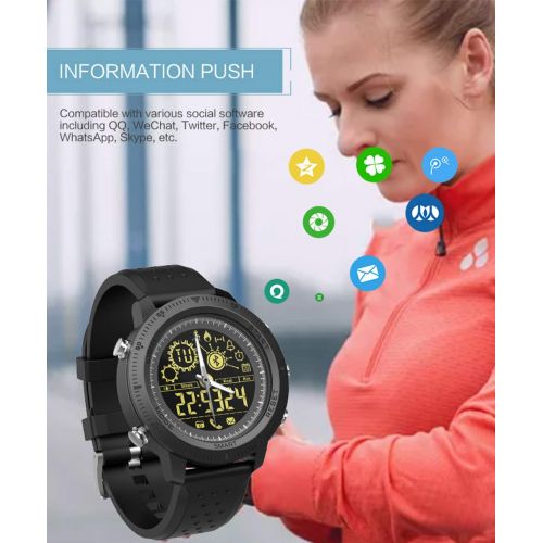  WETERS Fitness Tracker Activity Tracker Watch Sports Monitor Waterproof Luminous Dial Metal Pointer Sports Bracelet