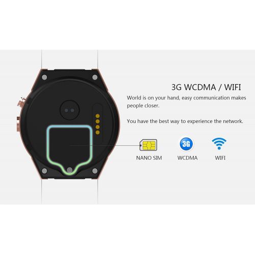  WETERS Fitness Tracker Activity Tracker Watch Heart Rate Monitor Waterproof 3G Card GPS Navigation WiFi Sports Bracelet