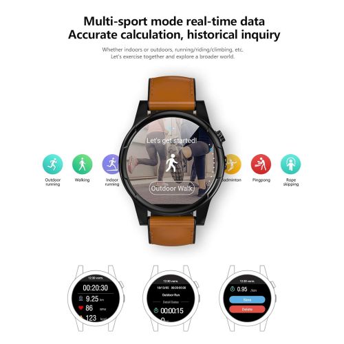  WETERS Fitness Tracker Activity Tracker Watch Heart Rate Monitor Waterproof 4G Internet Call 3+32G Sports Watch