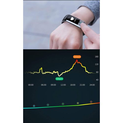  WETERS Fitness Tracker Activity Tracker Watch Heart Rate Monitor Waterproof Electrocardiograph Pedometer Sports Bracelet