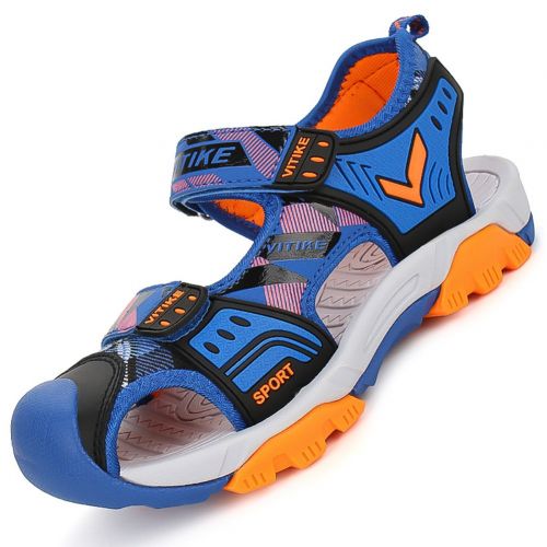  WETIKE Kids Sandals Boys Athletic Sandals Girls Outdoor Water Shoes Summer Beach Closed-Toe Sport Sandals