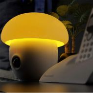 WETRR Color Night Light Alarm Clock,Smart Mushroom Light USB Charging, Lighting Modes,Relaxing Light Show,Mood Lamp for Baby Kids, Adults,Living Room