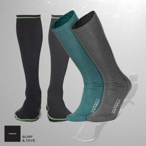  Wetsox WETSOX Originals Round Toe- The Only WetsuitWater Sock Accessory Designed to Reduce Friction, Insulate and Prevent Chafing (Gray, Medium)