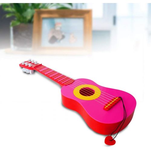  [아마존베스트]WEY&FLY Kids Toy Guitar 6 String, Baby Kids Cute Guitar Rhyme Developmental Musical Instrument Educational Toy for Toddlers