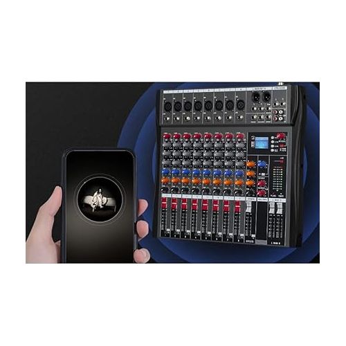  CK-120 Professional Mixer (12-Channel) for Recording DJ Stage Karaoke w/USB Drive BT