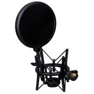 Weymic Intergrated Shock Mount with Pop Filter for Large Diameter Condenser Microphone for Audio-Technica AT2020