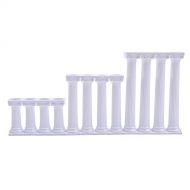 WElinks 12Pcs Grecian Pillars Cake Stand Support Plastic Cakes Fondant Holder Tools Valentines Day Cake Tier Separator Support Stand Decor Wedding Cake Stands Fondant Support Mold Cake Dec