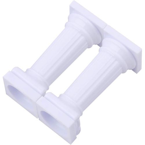  WElinks 12Pcs Grecian Pillars Cake Stand Support Plastic Cakes Fondant Holder Tools Valentines Day Cake Tier Separator Support Stand Decor Wedding Cake Stands Fondant Support Mold Cake Dec