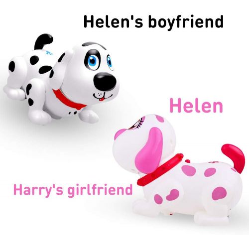  WEofferwhatYOUwant Electronic Pet Dog - Original Batteries Included Interactive Puppy Robot Helen Responds to Touch, Walking, Chasing and Fun Activities