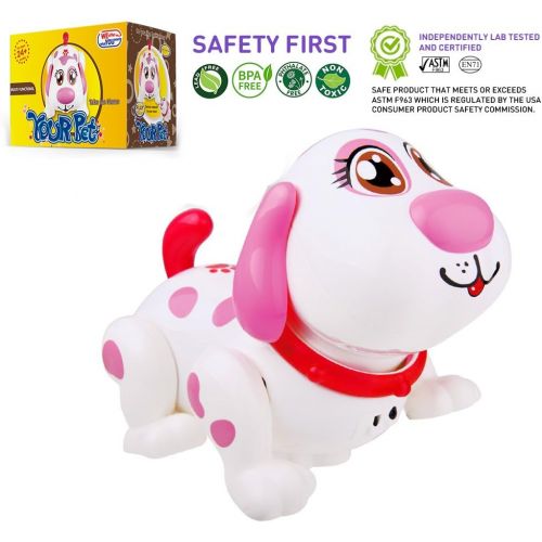  WEofferwhatYOUwant Electronic Pet Dog - Original Batteries Included Interactive Puppy Robot Helen Responds to Touch, Walking, Chasing and Fun Activities