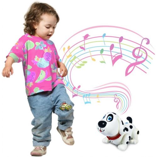  [아마존베스트]WEofferwhatYOUwant Electronic Pet Dog Harry. Batteries Included. Interactive Smart Puppy Toy Robot Responds to Touch, Walks, Barks, Sings, Dances, Chasing Fun Activities.