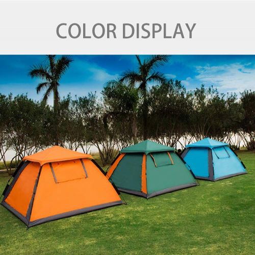  WFJM Pop Up Tent 3-4 Persons Instant Family Camping Tent Double Layer Waterproof Awning Camping for Hiking Backpacking Travel