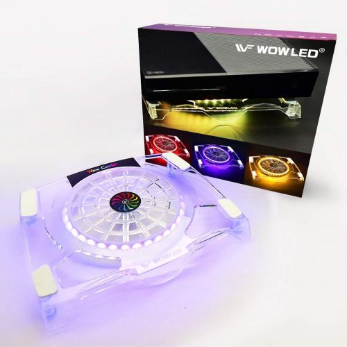  [아마존베스트]WFPOWER WF Cooling Fan for PS4, USB RGB LED Backlight, Multi-Color LED Light Cooler Stand, Gaming Mood Lights Pad, Compatible with Xbox, Playstation 4 Pro, PS4 Slim, Consoles, Notebook, La