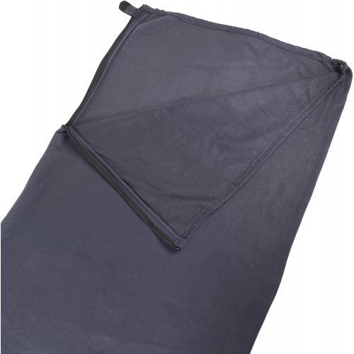  WFS Camping Fleece Sleeping Bag Liner or Blanket, 84 x 33 x 22, Teal