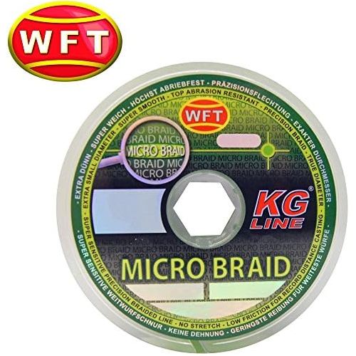  [아마존베스트]WFT Micro Braid KG Chartreuse 150 m Braided Fishing Line for Spin Fishing, Braided Line for Spin Fishing, Multifile Line