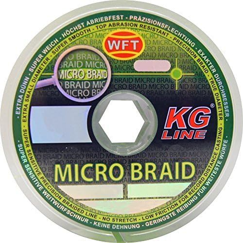  [아마존베스트]WFT Micro Braid KG Chartreuse 150 m Braided Fishing Line for Spin Fishing, Braided Line for Spin Fishing, Multifile Line