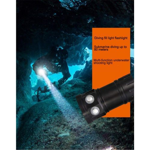  WG Diving Flashlight, 300W Professional Photographic Fill Light, red Blue Light high Power Underwater 80 Meters IPX8