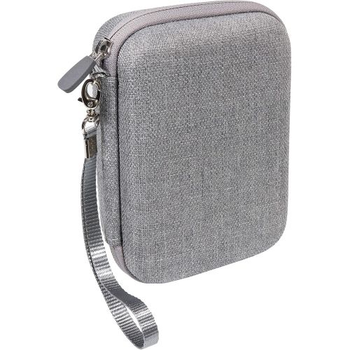  Protective Case for Fujifilm Instax SP-3 Mobile Printer by WGear, Mesh Pocket for Cable and Printing Paper (Tweed Gray)