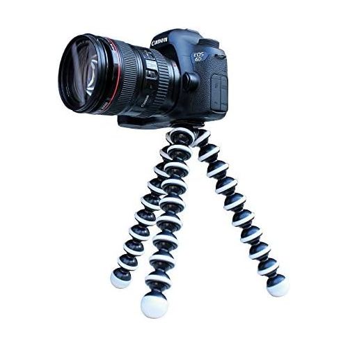  WGear Featured Felxible Mount Tripod for Camera,Live Even Camera, 360 Spherical Camera, Action Camera Gopro, Yi and Pico,Black and White