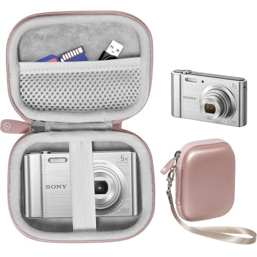  WGear Digital Camera Case for Canon PowerShot ELPH180, ELPH 190, ELPH 350 HS, ELPH 310 HS, ELPH 360; Sony W800/S, DSCW830; AbergBest 21 Mega Pixels; Kodak FZ43, FZ53-BL;Lecran