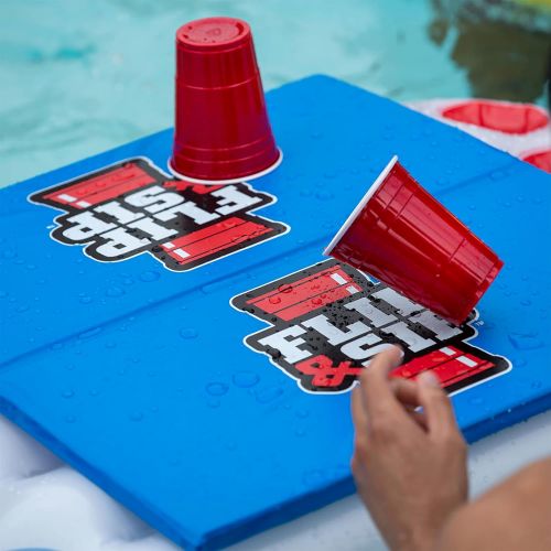  WHAT DO YOU MEME? Flip & Sip - The Ultimate Pool Game Float for Head-to-Head Competition