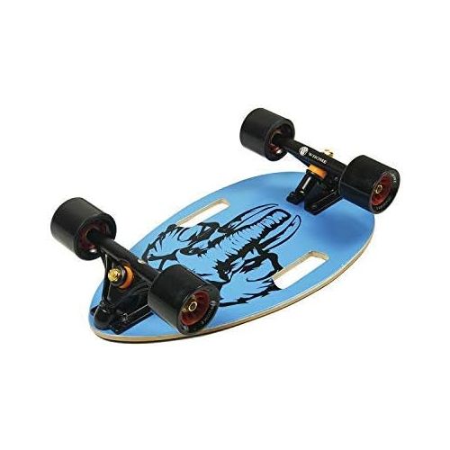  WHOME Pro Portable Skateboard for Adult Youth Kid and Beginner - 17 Mini Longboard Cruiser Skateboard Complete 7 Layer Alpine Hard Rock Maple Deck T-Tool Included