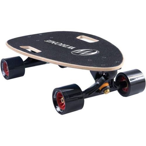  WHOME Pro Portable Skateboard for Adult Youth Kid and Beginner - 17 Mini Longboard Cruiser Skateboard Complete 7 Layer Alpine Hard Rock Maple Deck T-Tool Included