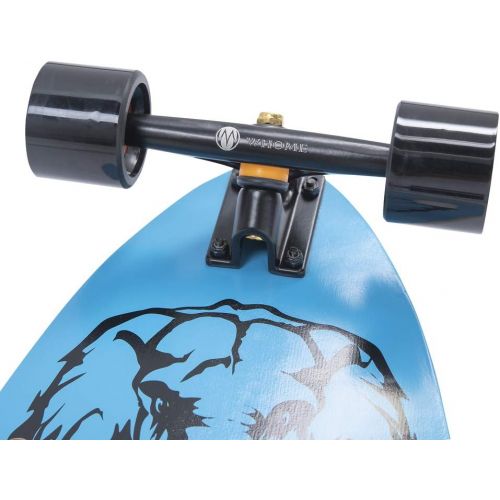  WHOME Pro Portable Skateboard for Adult Youth Kid and Beginner - 17 Mini Longboard Cruiser Skateboard Complete 7 Layer Alpine Hard Rock Maple Deck T-Tool Included