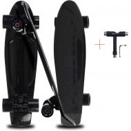 WHOME Skateboards for Beginners, 22 Inch Cruiser Skateboard Complete for Cruising Commuting Rolling Around, Also Fits for Adults, Youths, Boys, Girls, Men, and Kids, Tool Included…
