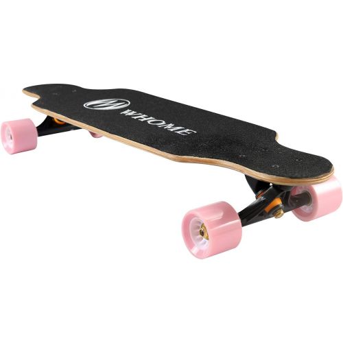  WHOME Longboards Skateboard - 31 Pro Small Longboard Carving Cruising Skateboard - for Adult Youth Kid Beginner Girl and Boy T-Tool Included